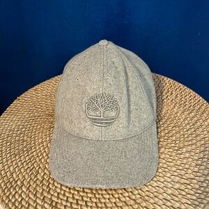 Men’s Timberland Gray Wool Blend Velcro Adjustable Strap Ball Cap - One Size